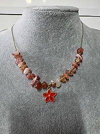 Bahar Akik Taşlı Kolye