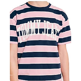 Tommy Jean College Stripe Men T Shirt