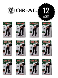 Oral Kadın 70 Denye Opak Dizaltı Çorap 38 Bronz Rengi 12'li paket