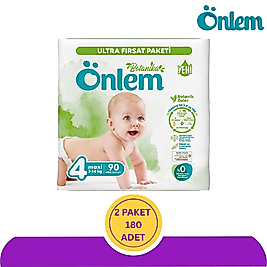 Önlem Botanika No:4 Maxi Bebek Bezi 90'lı (180 Adet)