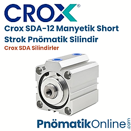 Crox SDA-12 Manyetik Short Strok Pnömatik Silindir