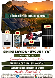 7,2 Kw Monofaze GES (8,8 KWP/15,36 KWH Depolama) - 16P7K3L-D