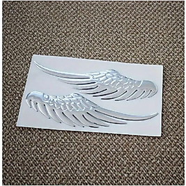 1 Takım Angel Wing Melek Kanat Yapıştırma Sticker Nıckel Car & Motorcycle