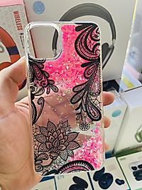 İphone 11 Pro Max Sulu Simli Pop Socketli Telefon Kılıfı