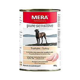 Mera Pure Sensitive Tahılsız Hindi Etli Yetişkin Köpek Konserve Maması 400 g