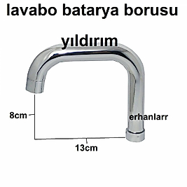 LAVABO AÇ KAPA BATARYA BORUSU MUTFAK BATARYASI KISA KUĞU EĞRİ MODEL