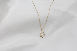 14K Altın Kaplama At Figürlü Zarif Kadın Kolye