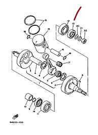 YAMAHA RX115 KRANK  KECESİ SOL ORJ
