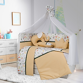 Tugu Home&baby Safari %100 Pamk 11 Parça 70x130 Cm Beşik Uyku Set,bebek Uyku Takımı,anne Yanı Set