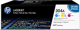 HP 304A CF372AM CC531/532/533 Lazer Toner 3 x 2.800 sayfa - Üç Renk