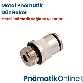 Pnömatik Metal Düz Rekor