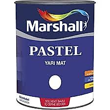 marshall pastel yarı mat sentetik boya beyaz 2,5 lt