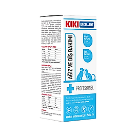 Kiki Excellent Kedi ve Köpek Ağız Kokusu & Bakteri Plağı Önleyici 50 ml