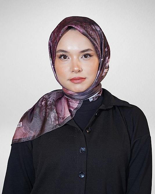 Dijital Kristal Eşarp Pastel Boya Desen