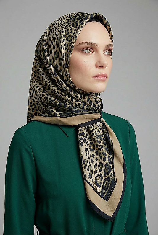 Spring Eşarp Leopar Yeni Desen