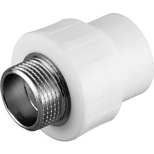 FIRAT 25 MM DIŞ DİŞLİ RAKOR BEYAZ PPRC PLASTİK BORU ( 1 ADET )