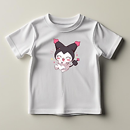 Kuromi Baskılı Normal Kalıp  Çocuk Tişört