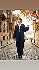 Lacivert kısa kimono kod:03