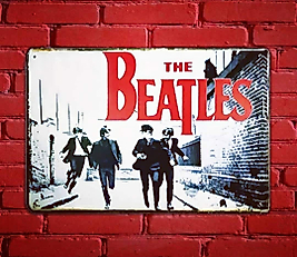 BEATLES DEKORATİF RETRO METAL PLAKA