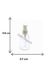 50 cc Dik Çizgili Plastik Şişe Sprey kapaklı