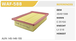HAVA FİLTRESİ ALFA 145-146-155