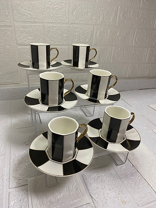 Black White  Fincan takımı