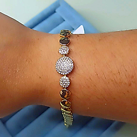 Xuping 14K Yuvarlak Taşlı Bileklik