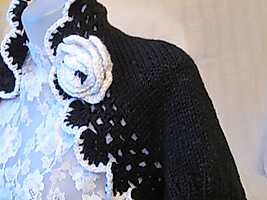 Black Knitted Shrug