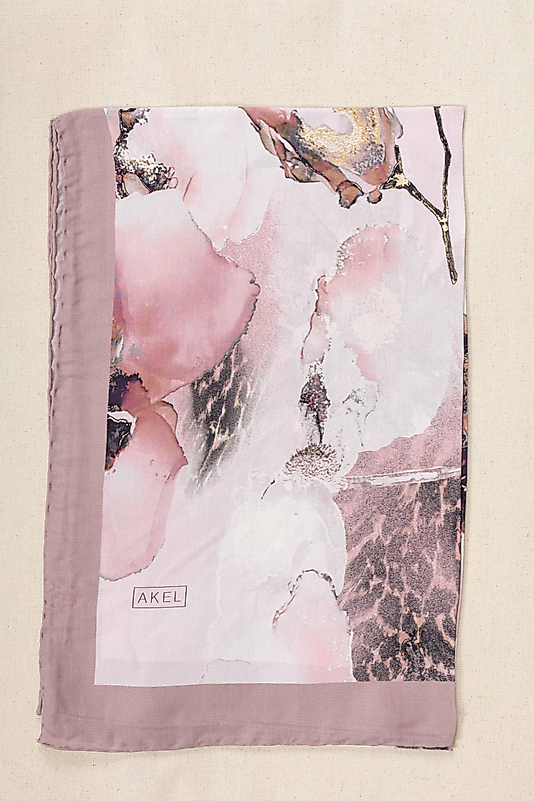 FLOOR İPEK ŞAL EL DİKİŞİ DESEN-1