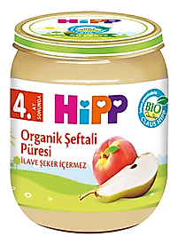 Hipp Organik Şeftali Püresi Kavanoz Mama 125 gr