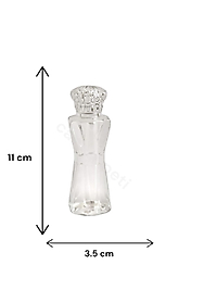 50 cc Elmas Plastik Şişe Kristal  kapaklı