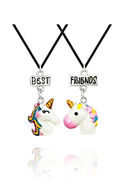 2'li Unicorn Best Friends Kolye
