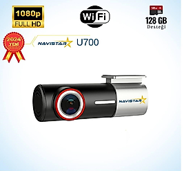 U700 Wifi 1080P 170° Geniş Açı Gece Görüşlü 128 GB Destekli Akıllı Araç içi Kamera