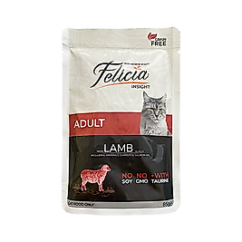 Felicia İnsight Tahılsız Kuzu Etli Yetişkin Kedi Pouch Yaş Mama (85 g)