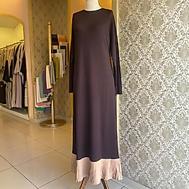 Rayon İp Merserize FırFır Detay Elbise
