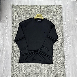 Bisiklet yaka sweatshirt siyah (kod 1071)