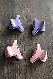 4'lü Karışık Renk Küçük Boy Mandal Toka