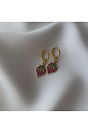 Çilek Zircon Küpe