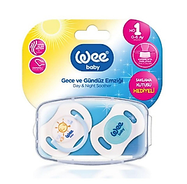 Wee 2'li Gece Gündüz Damaklı Emzik / No:1