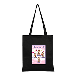 "Teravih" Namaz Baskılı Omuz Çantası Gabardin Kumaş