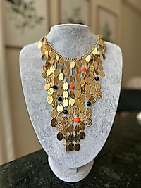 Gold Rengi Gerdan Kolye