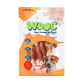 Wooc Tavuk Sargılı Kalsiyum Kemikli Köpek Ödül Maması (80 g)