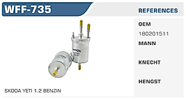 YAKIT FİLTRESİ SKODA YETI 1.2 BENZIN