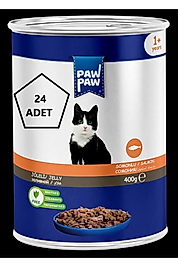 PawPaw joleli Somonlu Kedi Konserve 400gr 24'lü