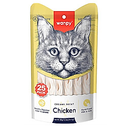 Wanpy Tavuklu Likit Creamy Kedi Ödülü 25 x 14 Gr