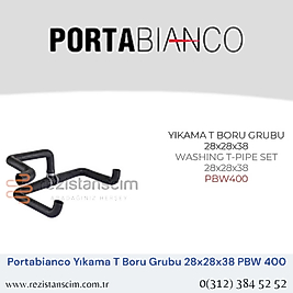 Portabianco Bulaşık Makinesi YIKAMA T BORU GRUBU  28x28x38  WASHING T-PIPE SET  28x28x38  PBW400