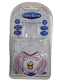 BABYTIME KİRAZ UÇLU AKİDE DESENLİ EMZİK (NO:2)