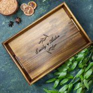 Kişiye Özel Ahşap Tepsi – 35x25 cm İsim Yazılı