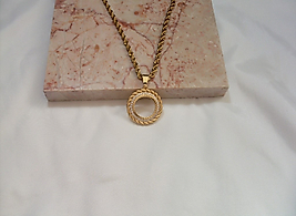 Jade'm Gold Altın Kaplamalı Çeyrekli Kolye