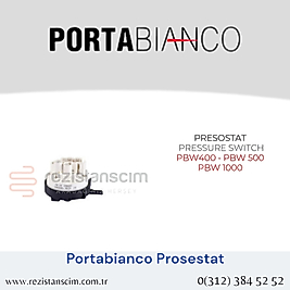 Portabianco Bulaşık Makinesi  PRESOSTAT  PRESSURE SWITCH  PBW400 - PBW 500  PBW 1000